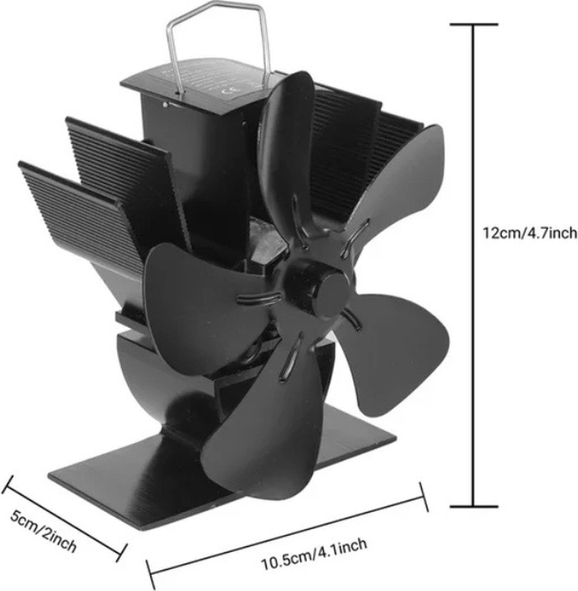 Cheminée Ventilateur de poêle à chaleur 6 pales Poêle à bois Ecofan  Ventilateur de foyer silencieux pour la maison Distribution efficace de la  chaleur 