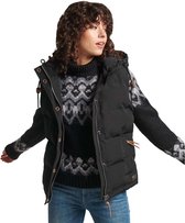 Superdry Jas Hooded Everest Gilet W5010907a Black 02a Dames Maat - L