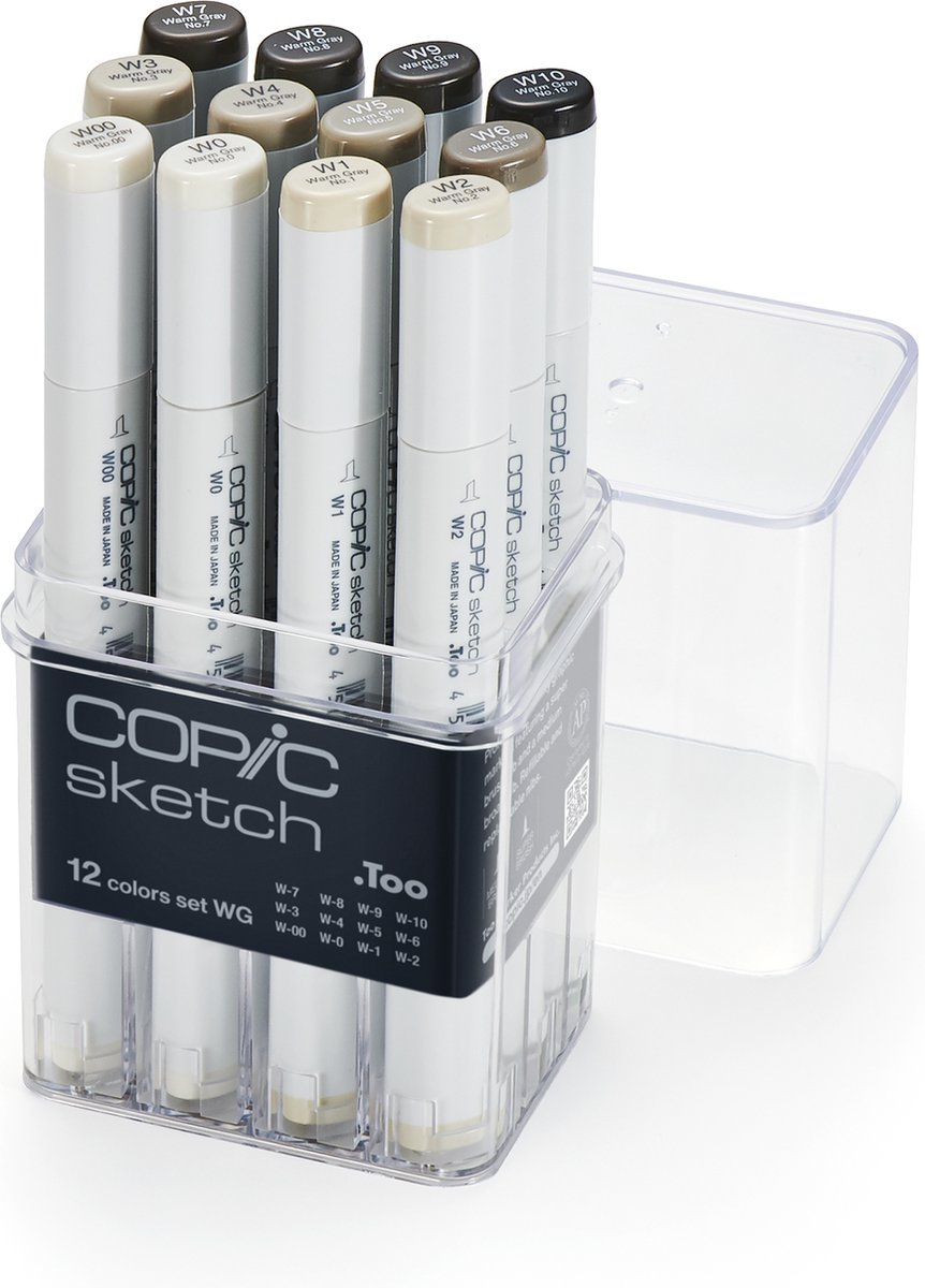 Copic Sketch Markers 12-Delige Set - Levendige Kleuren