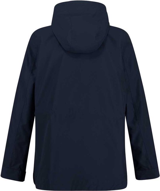 Softshelljas voor dames, waterdicht, ademend: regenjas voor dames, gevoerd, waterdicht, warm, lang, met gestreept, functionele jas, gevoerde fietsjas, effen wandeljas, trekkoord, capuchon, roze, XL