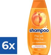 Schwarzkopf Shampoo 400ml Perzik - Voordeelverpakking 6 stuks