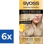 SYOSS Oleo Intense 10-50 Licht Asblond haarverf - 1 stuk - Voordeelverpakking 6 stuks