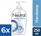 Neutral - Handzeep - Hand Wash - Sensitive Skin - 250ml x 6