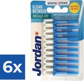 Jordan Clean Between Sticks Regular 40 stuks - Voordeelverpakking 6 stuks
