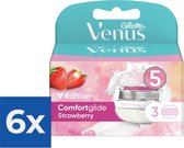 Gillette Venus Scheermesjes Comfortglide Strawberry 3 stuks - Voordeelverpakking 6 stuks