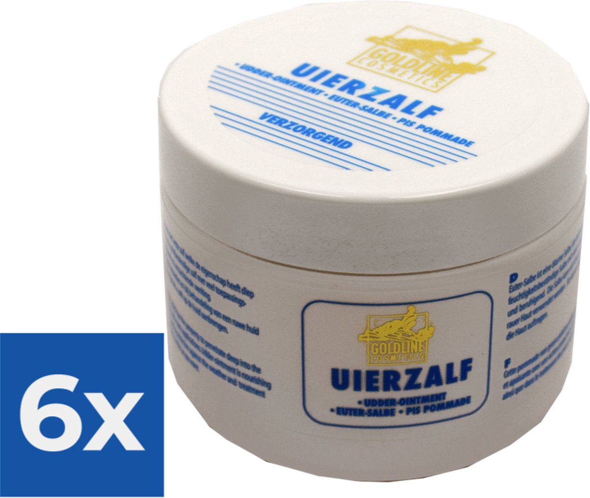 Goedkoopste Goldline Uierzalf - 250 ml - Bodycrème - Voordeelverpakking 6 stuks