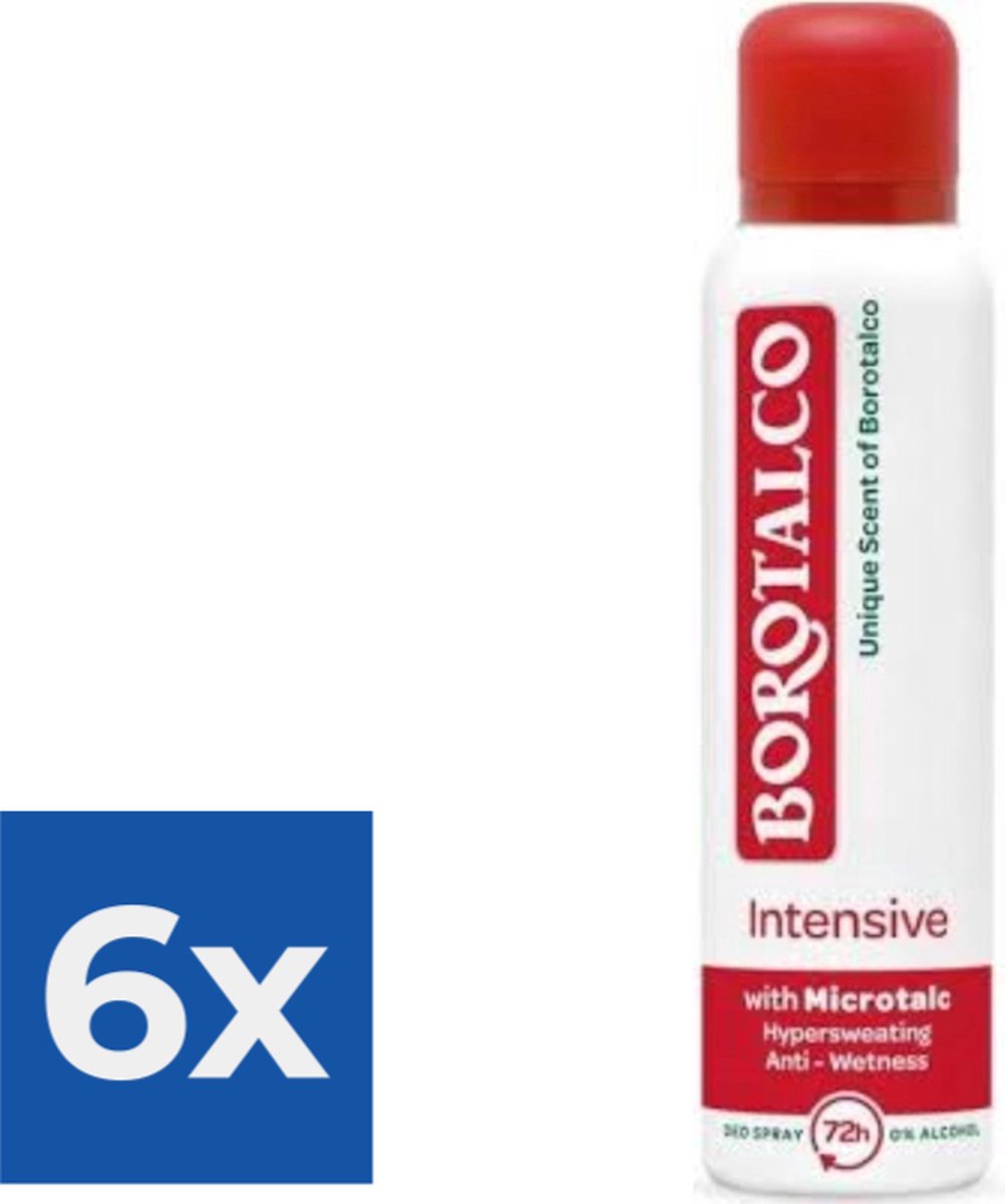 Borotalco Intensive spray - Voordeelverpakking 6 stuks