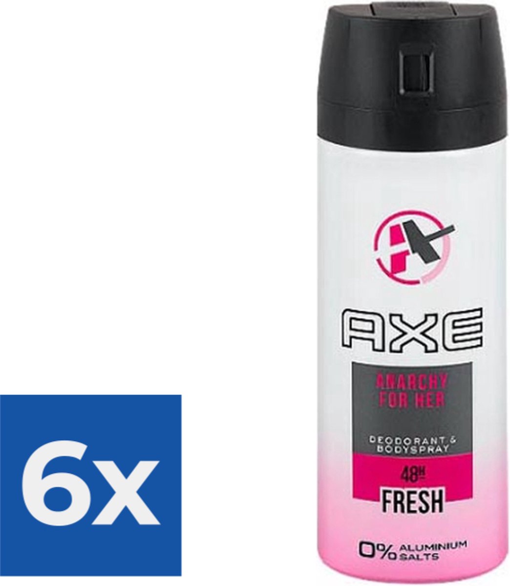 Goedkoopste Axe Deodorant Anarchy For Her 150ml - Voordeelverpakking 6 stuks
