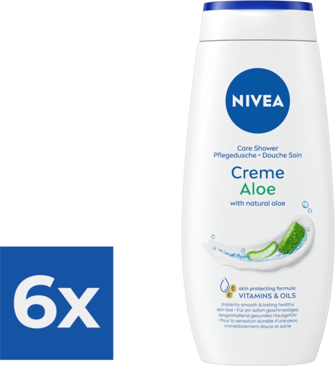Goedkoopste Nivea Douchegel - My Moment With Aloe Vera 250ml - Voordeelverpakking 6 stuks