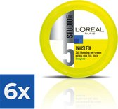 L'Oréal Paris Studio Line Invisi Fix 24H Modeling Gel - 150 ml - Strong Hold - Voordeelverpakking 6 stuks