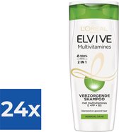 L’Oréal Paris Elvive Multivitamines 2-in-1 - 250 ml - Shampoo - Voordeelverpakking 24 stuks