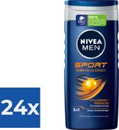 NIVEA MEN Douchegel Sport- 250 ml - Voordeelverpakking 24 stuks