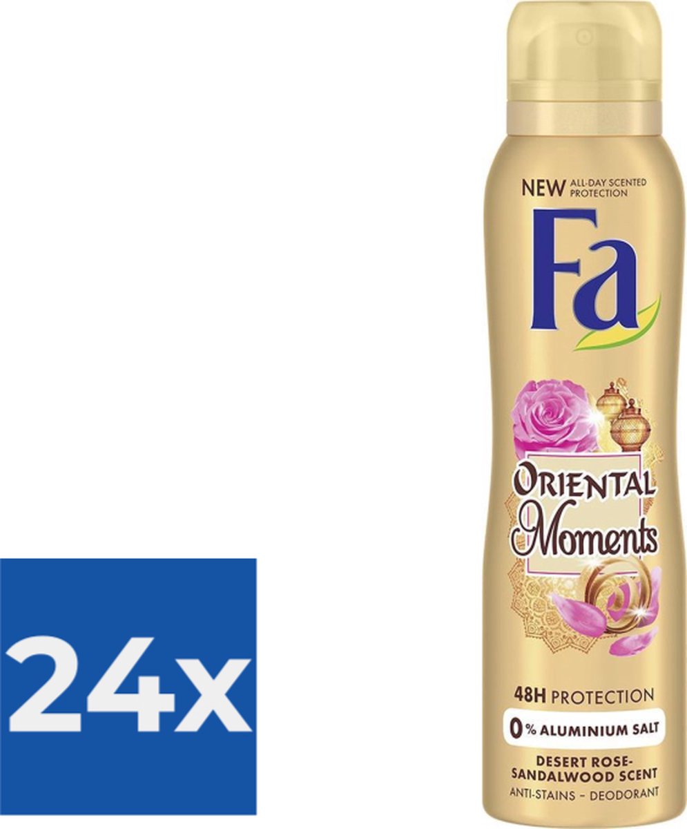 Goedkoopste Fa Oriental Moments Deodorant Spray 150ml - Voordeelverpakking 24 stuks