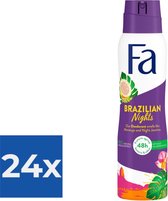 Fa Deodorant Brazilian Nights 150 ml - Voordeelverpakking 24 stuks