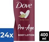 Dove Body Love Pro Age Bodylotion 400 ml - Voordeelverpakking 24 stuks