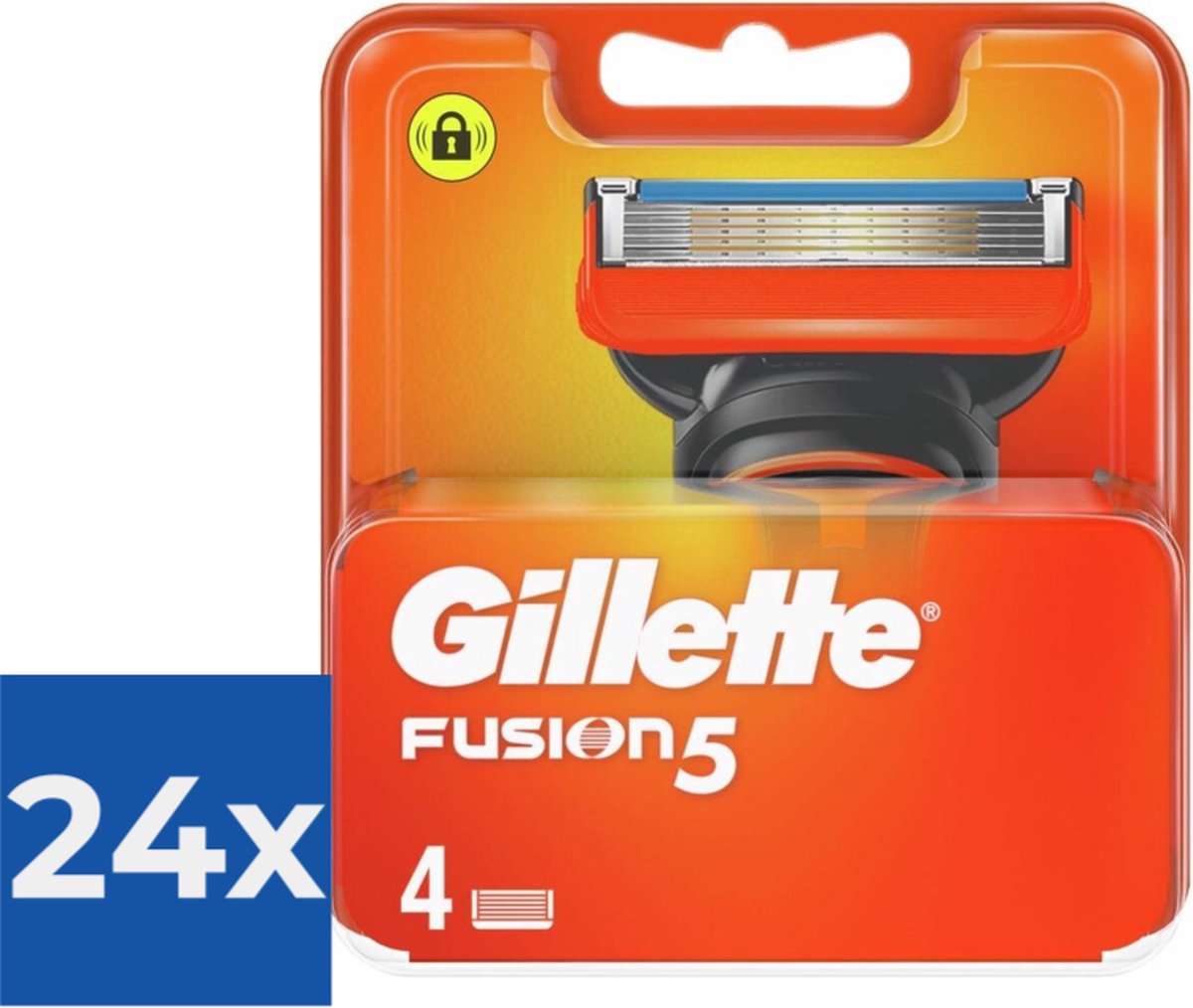 Gillette Fusion5 Scheermesjes Navulmesjes 4 Stuks Voordeelverpakking 24 stuks
