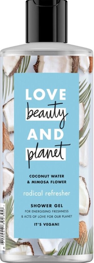 Love Beauty and Planet Douchegel Coconut Water & Mimosa Flower 500 ml - Shower gel Kokoswater & Mimosa bloem - Vegan