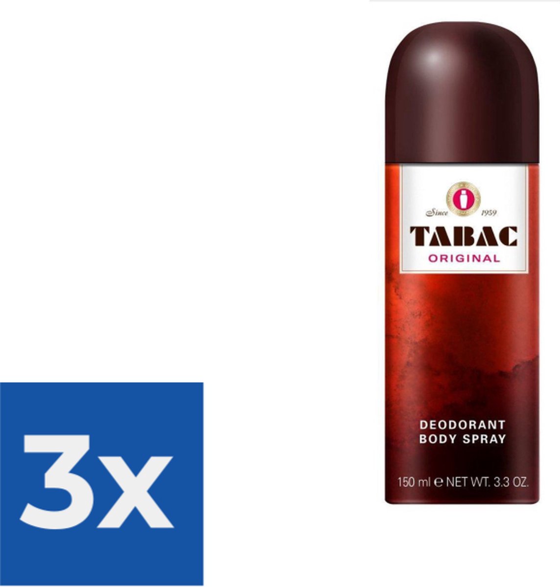 Tabac Original Bodyspray - 150 ml - Deodorant - Voordeelverpakking 3 stuks