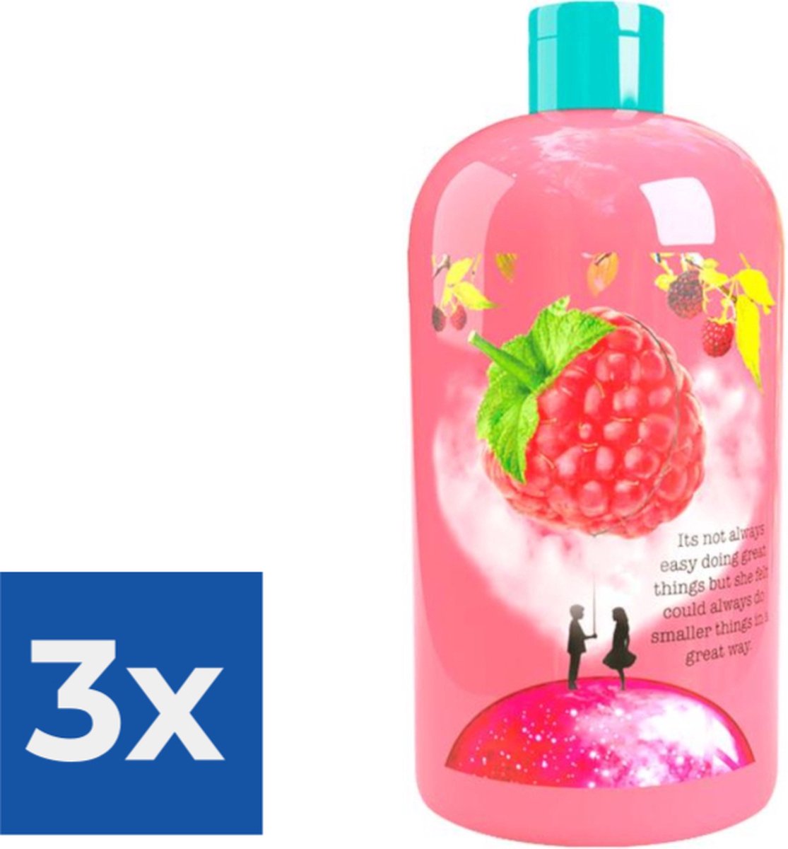 Treaclemoon The raspberry kiss bad en douchgel 500ML - Voordeelverpakking 3 stuks