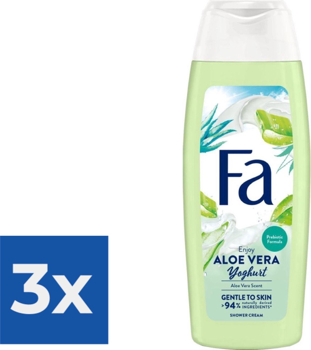 Fa Douchegel Yoghurt & Care Aloe Vera 250 ml Voordeelverpakking 3 stuks