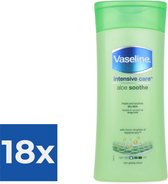 Vaseline Aloe Soothe - 200 ml - Bodylotion - Voordeelverpakking 18 stuks