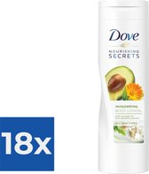 Dove Bodylotion - Nourishing Secrets Invigorating Avocado 250 ml - Voordeelverpakking 18 stuks
