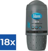 Bol.com Odorex Deo Roll-on Men - Dry Protection 50 ml - Voordeelverpakking 18 stuks aanbieding
