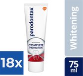 Parodontax Complete Protection Whitening - Tandpasta - tegen bloedend tandvlees - 75 ml - Voordeelverpakking 18 stuks