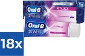 Oral-B Tandpasta 3D White Vitalize 75 ml - Voordeelverpakking 18 stuks