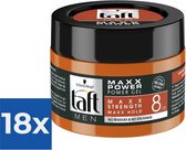 Taft Men Power Gel Maxx Power Hold 8 250 ml - Voordeelverpakking 18 stuks