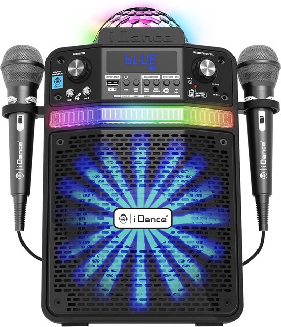 Party Light & Sound - Enceinte Karaoke Enfant USB Bluetooth