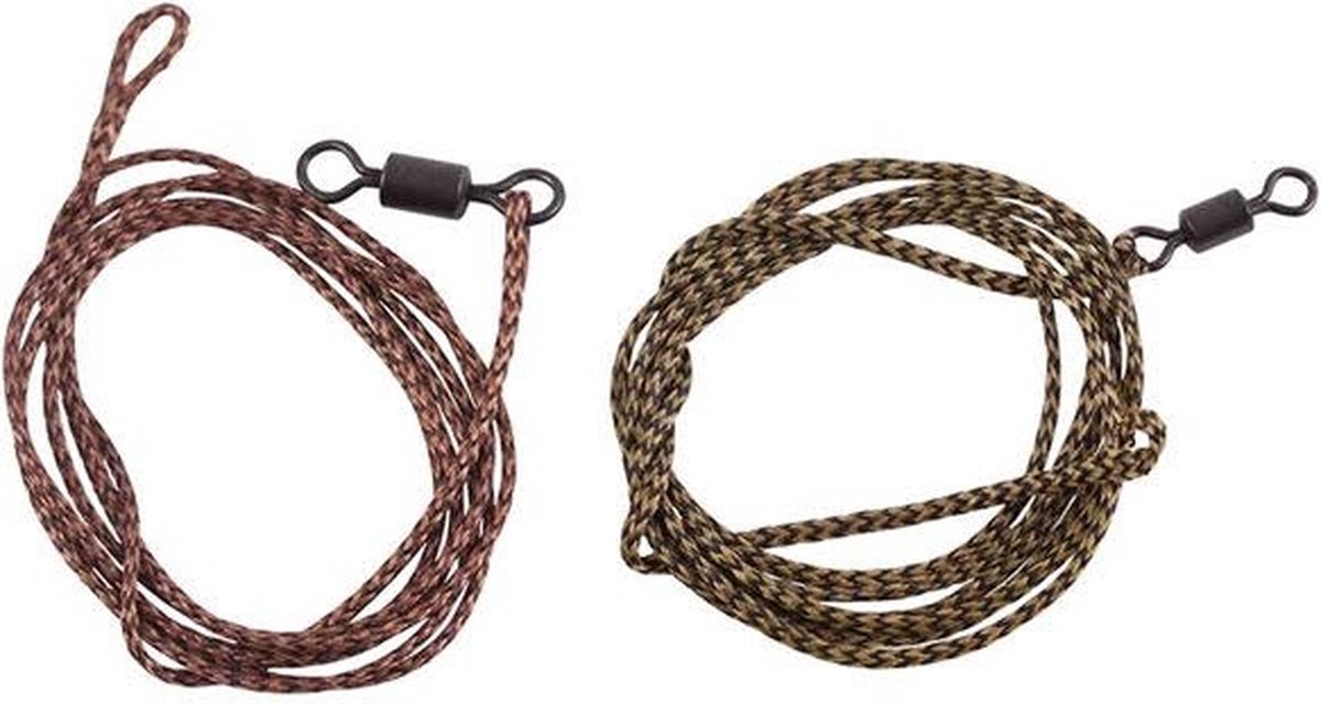Korum Speci Leader Swivel 60cm/ 35lb - Kleur : Green