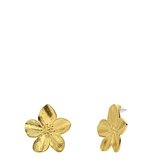 Goiern Grote Bloem Oorbellen Goud - Metalen Floraal Oorstekers, Bloemblad Overdreven Verklaring Sieraden Voor Vrouwen En Meisjes(C