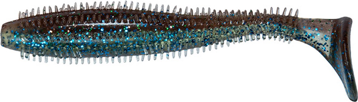 Fox Rage Ultra UV Spikey Shad 9cm - Kleur : Salt ‘n Pepper