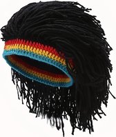 Livano Pruik Man - Pruiken Heren - Mannen - Haarstuk - Carnaval - Wig - Zwart