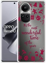 Cazy Hoesje geschikt voor Oppo Reno10 Pro 5G Most Wonderful Time