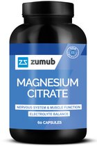 Mineralen - Magnesium Citrate - 60 Capsules - Zumub - 120 Capsules