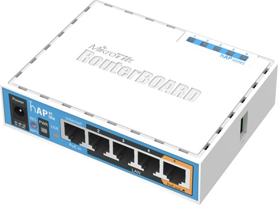 Router Mikrotik RB952UI-5AC2ND Dual Chain 2.4 GHz 5 GHz White 500 Mbit/s