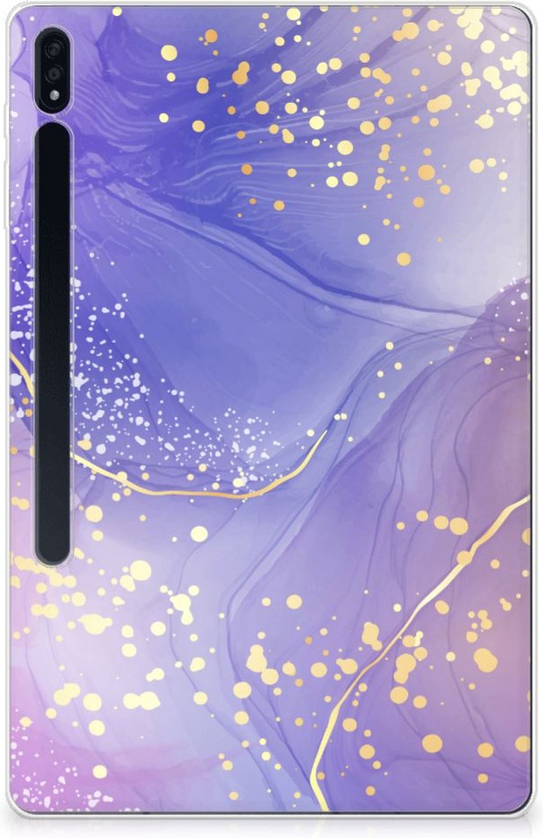Tablethoes voor Samsung Galaxy Tab S7 Plus | S8 Plus Watercolor Paars
