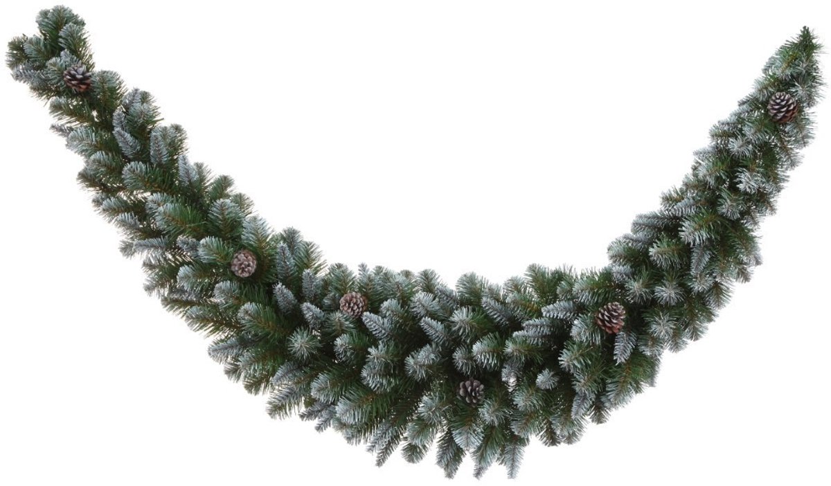 Triumph Tree - Empress swag groen frosted TIPS 230 - l180cm - Kerstbomen