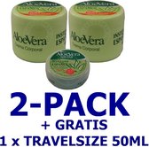 VOORDEEL PACK 2 x Instituto Espanol - Body Cream Aloe Vera 400ml bodycrème met 1 GRATIS TRAVELSIZE 50ML