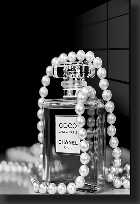 Tableau perle Coco Chanel sur plexiglas 120/80cm