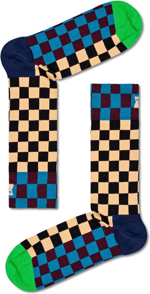 Happy Socks Checkerboard Sock - unisex sokken - Unisex - Maat: 36 - 40