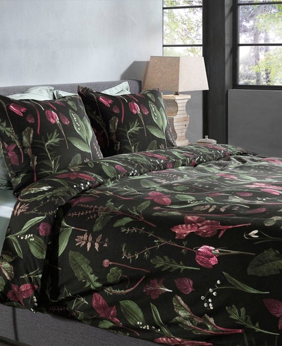 Heckettlane Florian Dekbedovertrek - 100% Katoen-Flanel - 200x220-NL-BE - Groen van Heckettlane — afbeelding 4