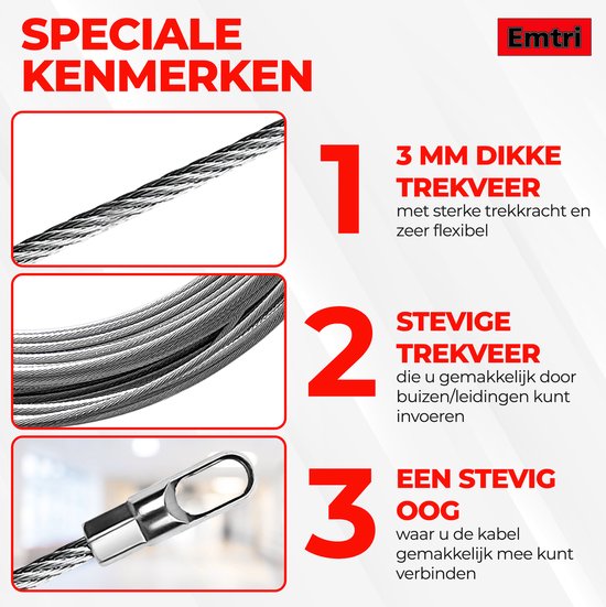 2 stuks trekveer met dubbele haak 3 x 30 x 180 mm, draaddiameter 3 mm, OD 30 mm, lengte 180 mm, veerstaal