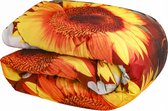 Bedrukt Dekbed Sunflower 140 x 200 cm - Hoesloos/Wasbaar/Zonder Overtrek