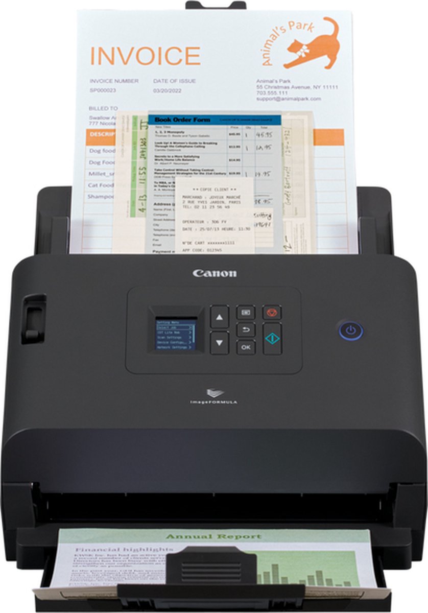 Canon imageFORMULA DR-S250N Paginascanner 600 x 600 DPI A4 Zwart