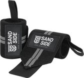 Sandside Wrist Wraps Premium - Crossfit en Fitness Wrist Wraps - Ondersteuning voor Pols - Wrist Bands voor Krachttraining - Polsbandage - Wit