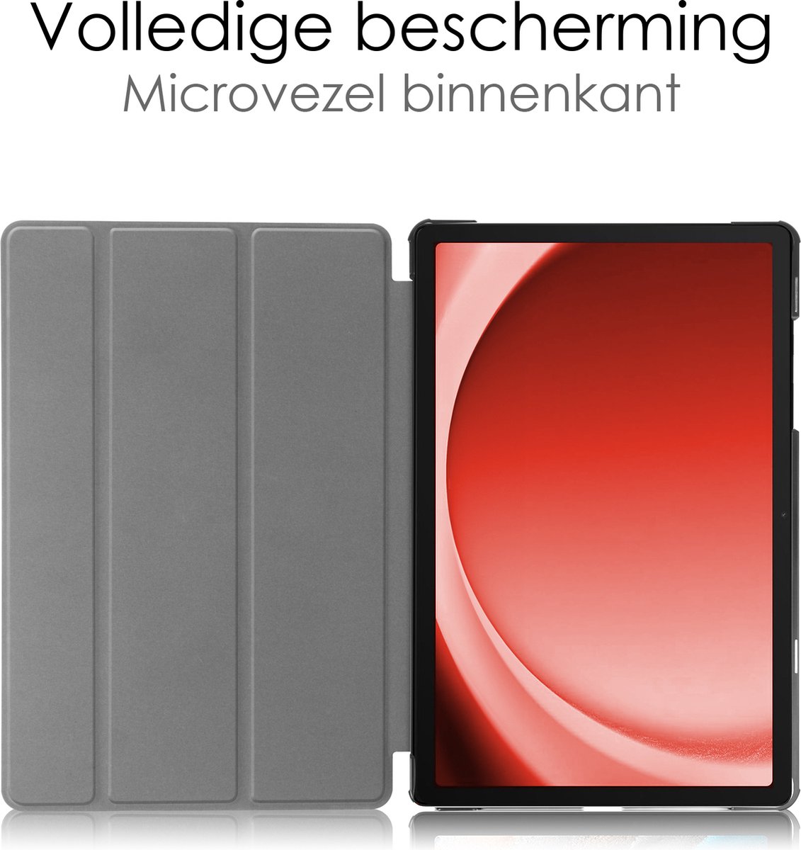 iMoshion Coque tablette rigide Trifold iPad pour Samsung Galaxy Tab A9 Plus  - Bleu foncé