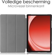 Hoesje Geschikt voor Samsung Galaxy Tab A9 Plus Hoesje Case Hard Cover Hoes Book Case Met Screenprotector - Donkergroen